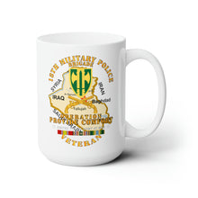 Load image into Gallery viewer, White Ceramic Mug 15oz - Army - Operation Provide Comfort - 18th MP Brigade w COMFORT SVC