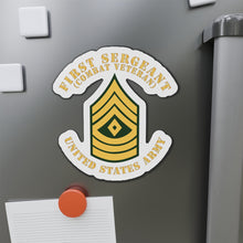 Load image into Gallery viewer, Die-Cut Magnets -SSI -Army - First Sergeant - 1SG - Combat Veteran - Flat X 300