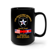 Load image into Gallery viewer, Black Mug 15oz - Operation Paul Bunyan - 2nd Infantry Division - Korea