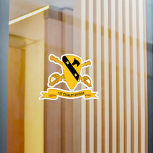 Load image into Gallery viewer, Kiss-Cut Vinyl Decals - Army - 1st Cavalry Division w Br - Ribbon