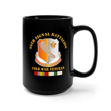 Load image into Gallery viewer, Black Mug 15oz - 69th Signal Battalion w COLD SVC