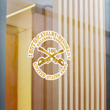 Load image into Gallery viewer, Kiss-Cut Vinyl Decals - Army - 180th Cavalry Regiment Branch - Oklahoma Warriors - US Army X 300