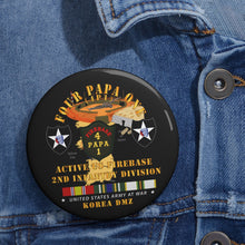 Load image into Gallery viewer, Custom Pin Buttons - 4P1 - Active Firebase - 2nd ID w KOREA SVC