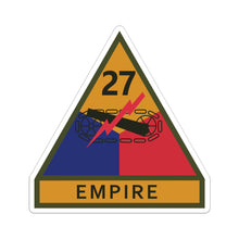 Load image into Gallery viewer, Kiss-Cut Stickers - SSI - 27th Armored Division w Name Tape X 300