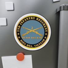 Load image into Gallery viewer, Die-Cut Magnets -Army - 2nd Infantry Regiment Branch - Do Not Touch Me - Biên Hòa, Vietnam X 300
