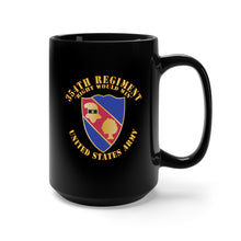 Load image into Gallery viewer, Black Mug 15oz - Army - DUI - 354th Regiment - Right Would Win X 300