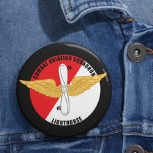 Load image into Gallery viewer, Custom Pin Buttons - Combat Aviation Squadron - Lighthorse - 11th Armored Cavalry Regiment X 300