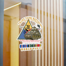 Load image into Gallery viewer, Kiss-Cut Vinyl Decals - Army - 761st Tank Battalion - Black Panthers - w Tank w SSI WWII EU SVC