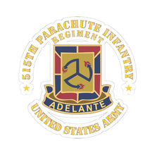 Load image into Gallery viewer, Kiss-Cut Stickers - Army - 515th Parachute Infantry Regiment - DUI - United States Army X 300