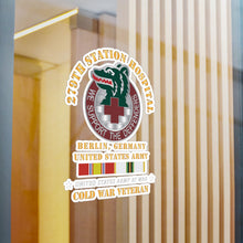 Load image into Gallery viewer, Kiss-Cut Vinyl Decals - Army - 279th Station Hospital - Berlin, Germany w COLD SVC X 300