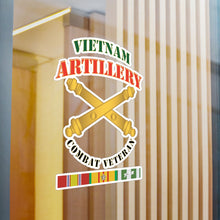 Load image into Gallery viewer, Kiss-Cut Vinyl Decals - Army - Artillery - Vietnam - Combat Vet
