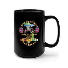 Load image into Gallery viewer, Black Mug 15oz - Army - Vietnam Combat Vet - O Co 75th Infantry (Ranger) - 3rd Bde 82nd Airborne DivSSI w V