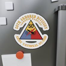 Load image into Gallery viewer, Die-Cut Magnets - 50th Armored Division - SSI - Armored Warfare - ARNG X 300