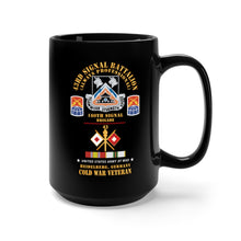 Load image into Gallery viewer, Black Mug 15oz - 43rd Signal Bn, 160th Signal Brigade, Heidelberg, Germany w COLD SVC X 300