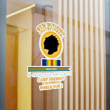 Load image into Gallery viewer, Kiss-Cut Vinyl Decals - Army - 8th Infantry Division - Pathfinder w WWI SVC - Streamer