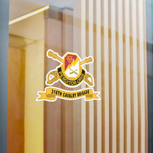 Load image into Gallery viewer, Kiss-Cut Vinyl Decals - Army - 316th Cavalry Brigade - DUI w Br - Ribbon X 300