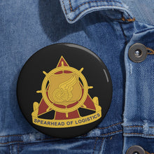 Load image into Gallery viewer, Custom Pin Buttons - Transportation Corps Regimental Crest