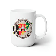 Load image into Gallery viewer, White Ceramic Mug 15oz - Army - Combined Joint Special Operations Task Force - Afghanista wo Txt