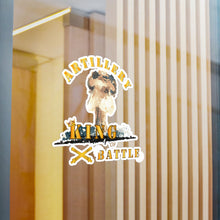 Load image into Gallery viewer, Kiss-Cut Vinyl Decals - Army - Artillery - King of Battle w Atomic Blast