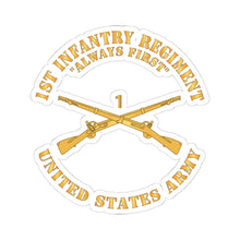 Load image into Gallery viewer, Kiss-Cut Stickers - Army - 1st Infantry Regiment Branch - Always First - US Army