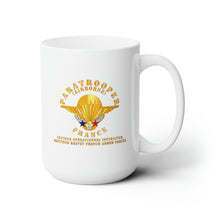 Load image into Gallery viewer, White Ceramic Mug 15oz - France - Airborne - Chuteur Opérationnel Instructor
