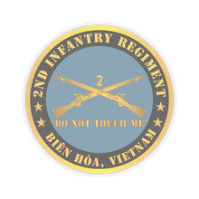 Load image into Gallery viewer, Kiss - Cut Stickers - Army - 2nd Infantry Regiment Branch - Do Not Touch Me - Biên Hòa, Vietnam X 300