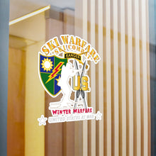 Load image into Gallery viewer, Kiss-Cut Vinyl Decals - SOF - Ranger Tab - Ski Warfare - Ski Combat - Winter Warfare X 300