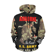 Load image into Gallery viewer, Men's All Over Print Hoodie (USA Size) (Model H13) - Airborne Poster wi Backgrnd w Badges