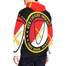 Load image into Gallery viewer, Men's All Over Print Hoodie (USA Size) (Model H13) - Army - 6th Cavalry Brigade Fort Hood, Texas