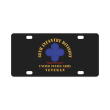 Load image into Gallery viewer, Army - SSI - 88th Infantry Division - Fighting Blue Devils - US Army Veteran X 300 Classic License Plate