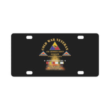 Load image into Gallery viewer, Cold War Vet - 4th Armored Group - Frankfurt Germany w Fire w DUI - COLD X 300 Classic License Plate