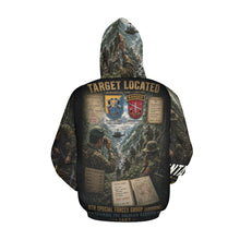 Load image into Gallery viewer, 8th Special Forces Group (Airborne) - Bolivia 1967 - The Hunt for Che Men's All Over Print Hoodie (USA Size)