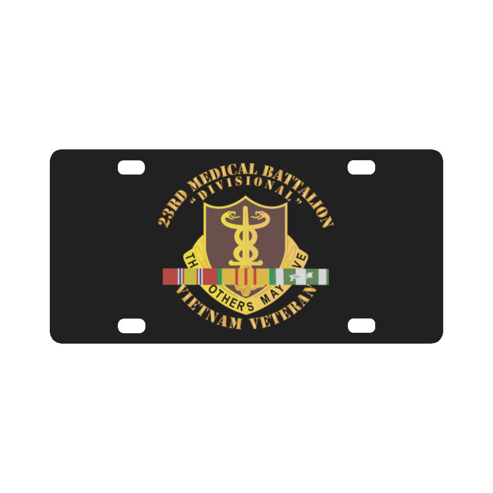 23rd Medical Battalion w SVC Ribbon wo DS X300 Classic License Plate