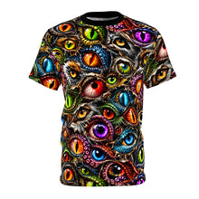 Load image into Gallery viewer, All-Seeing Eyes Tee — Psychedelic Multicolor Eye Pattern Shirt