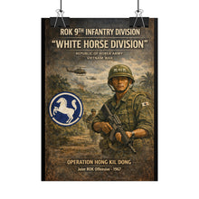 Load image into Gallery viewer, Posters - Korea - 9th Division - White Horse Division - Korea in Vietnam