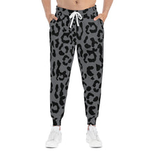 Load image into Gallery viewer, Athletic Joggers (AOP) - Leopard Camouflage - Battleship Color
