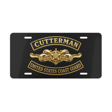 Load image into Gallery viewer, License Plate - USCG - Cutterman - Officer w txt - 3D - Enhanced