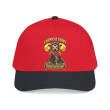 Load image into Gallery viewer, Mid Profile Baseball Cap - Army - Chemical Corps w Scene - 3D - Enhanced