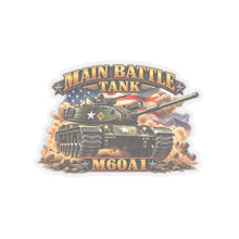Load image into Gallery viewer, Kiss-Cut Stickers - Army - Main Battle Tank - M60A1 w Fire- Right Face - 3D - Enhanced