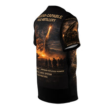 Load image into Gallery viewer, MGM-52 LANCE, 1st Battalion, 12th Field Artillery Tribute - Cut & Sew Tee - Fort Sill OK- Cold War Deterrent (First Lance Missile Battalion)