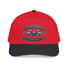 Load image into Gallery viewer, Mid Profile Baseball Cap - USCG - Cutterman - Enlisted w txt - 3D - Enhanced