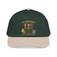 Load image into Gallery viewer, Mid Profile Baseball Cap - Army - Iraq War Veteran - 3rd Infantry Division - 3D - Enhanced