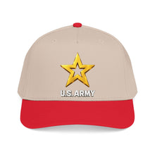 Load image into Gallery viewer, Mid Profile Baseball Cap - Army Star W Us Army w White Star - 3D - Enhanced