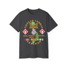 Load image into Gallery viewer, Unisex Ultra Cotton Tee - Vietnam Combat Veteran w 20th Engineer Brigade SSI - Dong Tam X 300