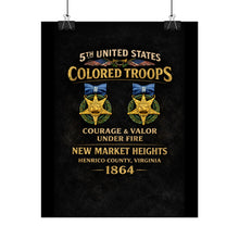 Load image into Gallery viewer, Rolled Posters - 5th USCT at New Market Heights - Shirt - Back