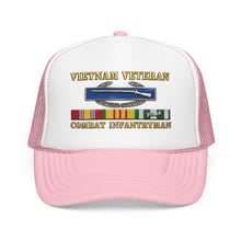 Load image into Gallery viewer, Foam Trucker Hat - Army - Vietnam Veteran - Cbt Infantryman w CIB VN SVC - 3D X 300