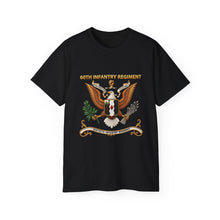 Load image into Gallery viewer, Unisex Ultra Cotton Tee - 60th Infantry Regiment COA with Eagle with Text - 3D - Enhanced X 300