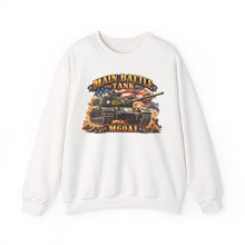 Load image into Gallery viewer, Crewneck Sweatshirt - Army - Main Battle Tank - M60A1 w Fire- Right Face - 3D - Enhanced