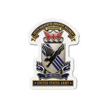 Load image into Gallery viewer, Die-Cut Magnet - Army - 505th Parachute Infantry Regiment (PIR) - DUI - United States Army - 3D - Enhanced