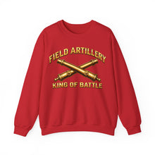 Load image into Gallery viewer, Crewneck Sweatshirt - Field Artillery - King of Battle - 3D - Enhanced